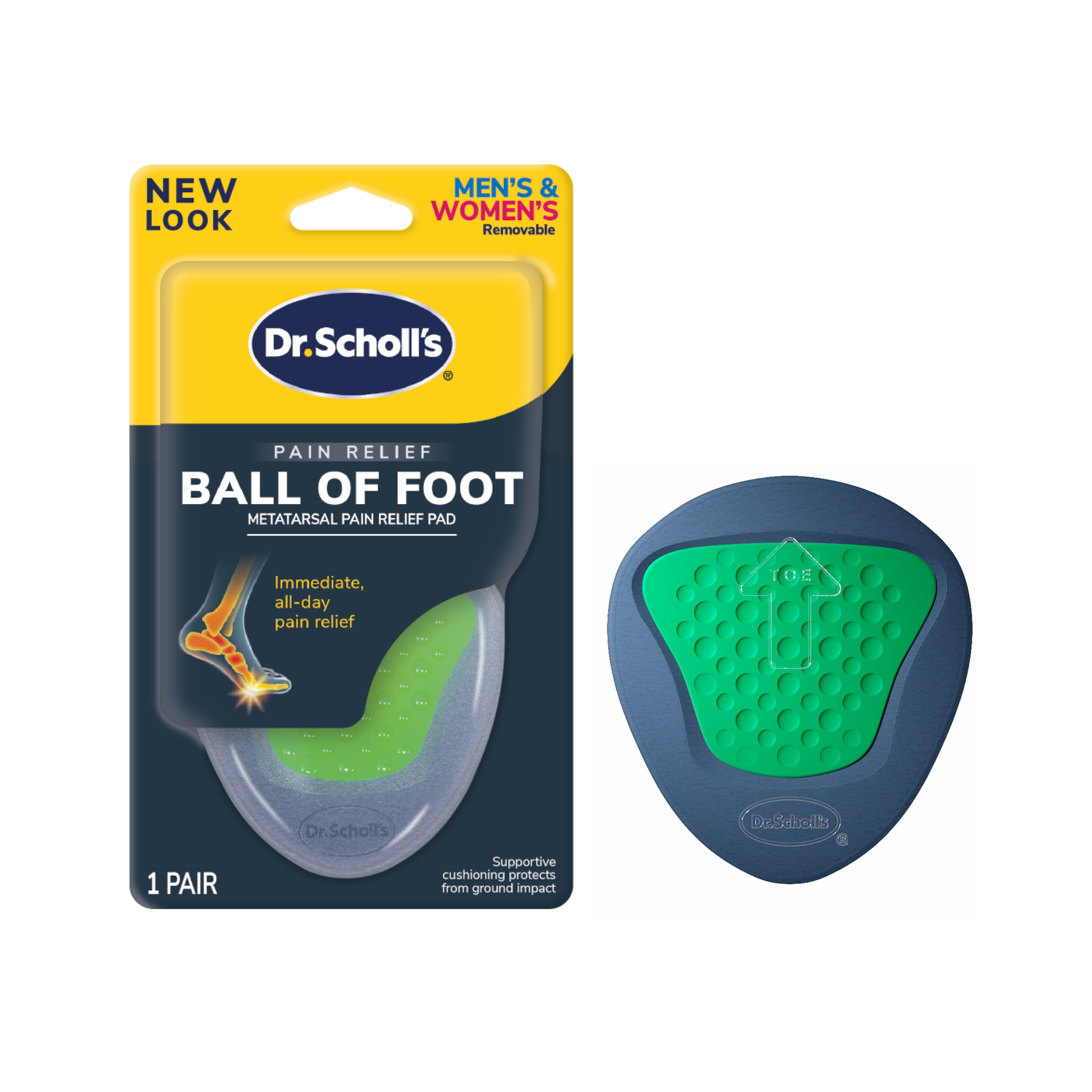 Dr. Scholl's Pain Relief Orthotics for Ball of Foot, One Size, 1 PR