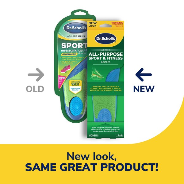 Dr. Scholl's Women's Athletic Series Sport Insoles, Size 5.5-9
