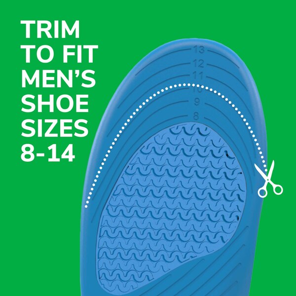 Dr. Scholl's Men's All Purpose Sport & Fitness Insoles, Size 8-14