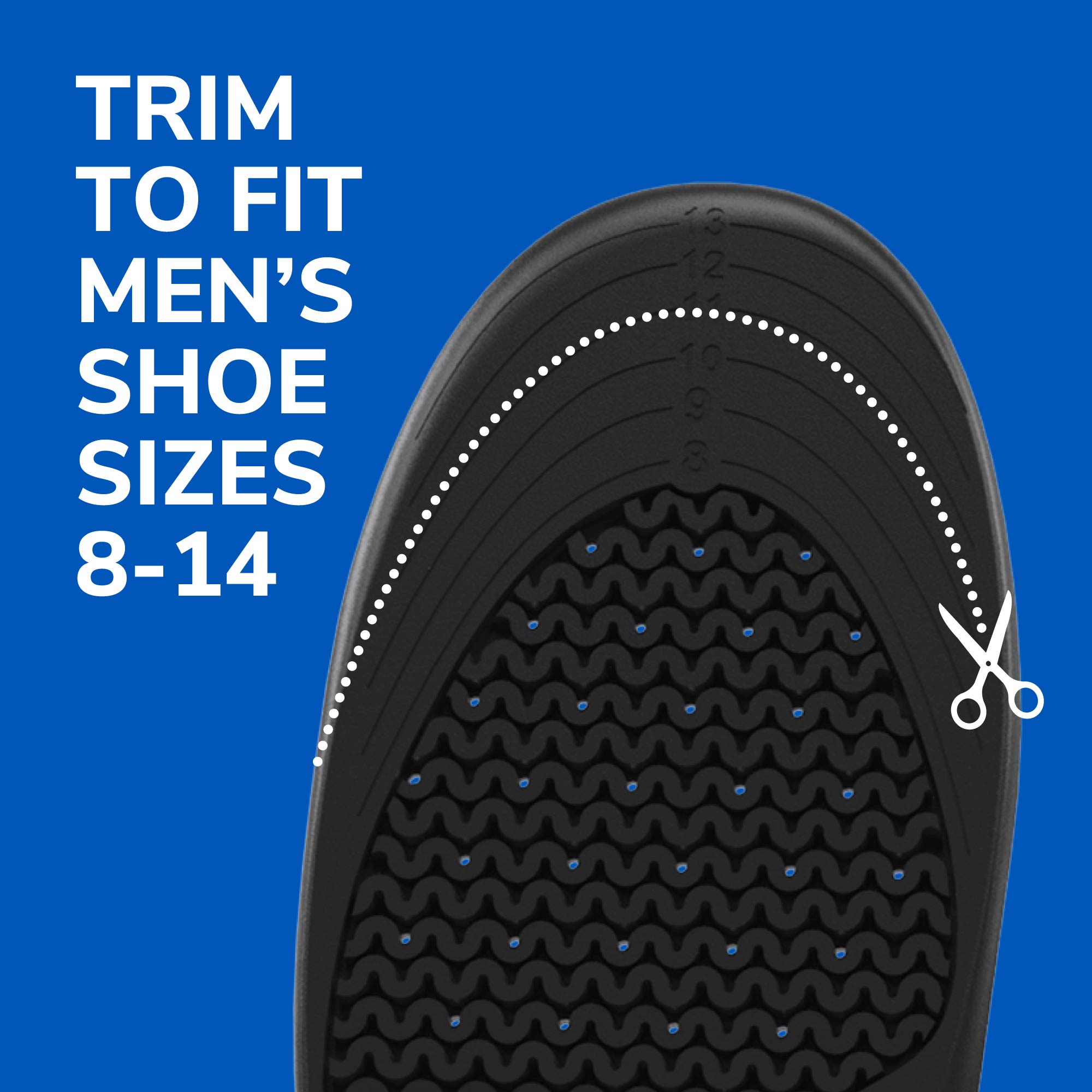 Dr. Scholl s Men s Comfort and Energy Work Insoles Size 8 14