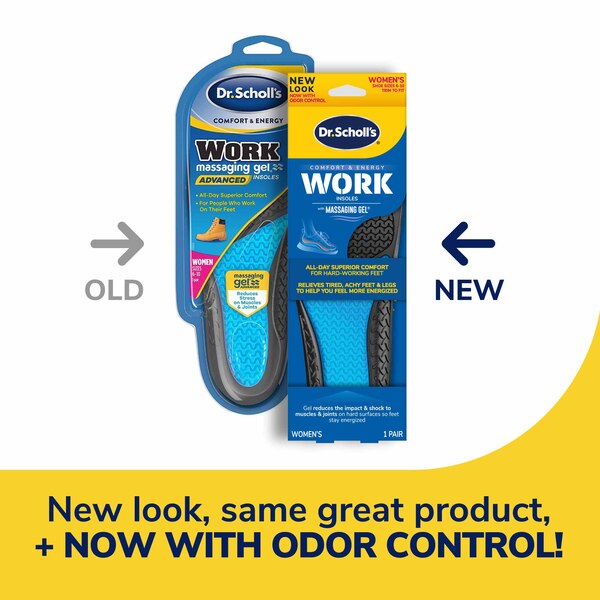 Dr. Scholl's Women's Comfort and Energy Work Insoles, Size 6-10