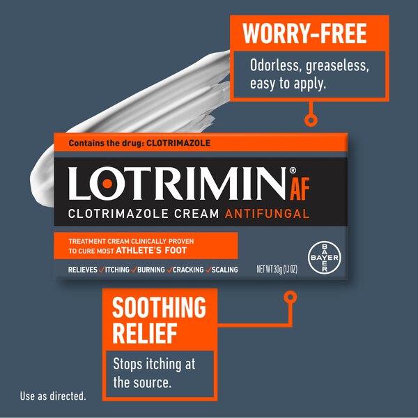 Lotrimin AF Athlete's Foot Antifungal Cream, 1.1 OZ