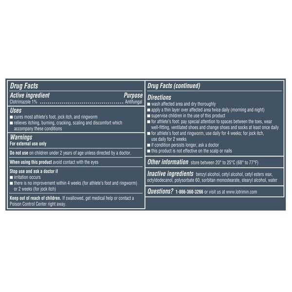 Lotrimin AF Athlete's Foot Antifungal Cream, 1.1 OZ