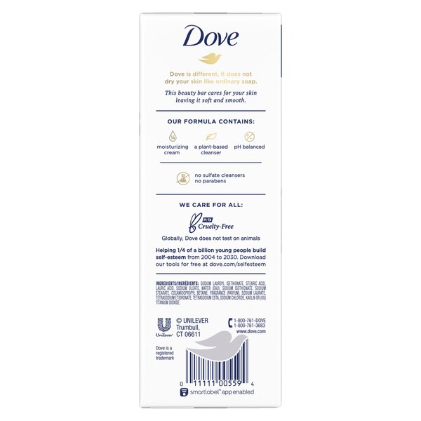 Dove - Barra de belleza, White, 2.6 oz