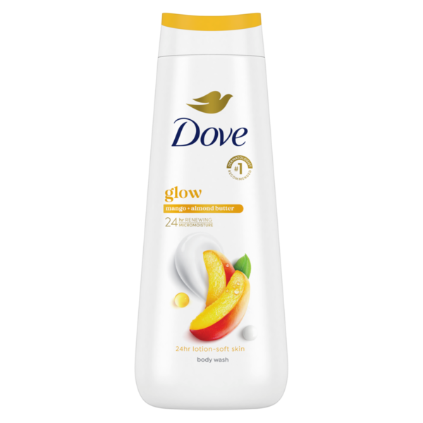 Dove Glowing Nourishing Body Wash, Mango & Almond Butters, 20 OZ