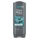 Dove Men+Care Blue Eucalyptus and Birch Men's Dry Skin Body Wash with Micromoisture, 18 OZ, thumbnail image