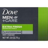 Dove Men+Care Extra Fresh Body and Face Bar, 2.6 OZ, thumbnail image