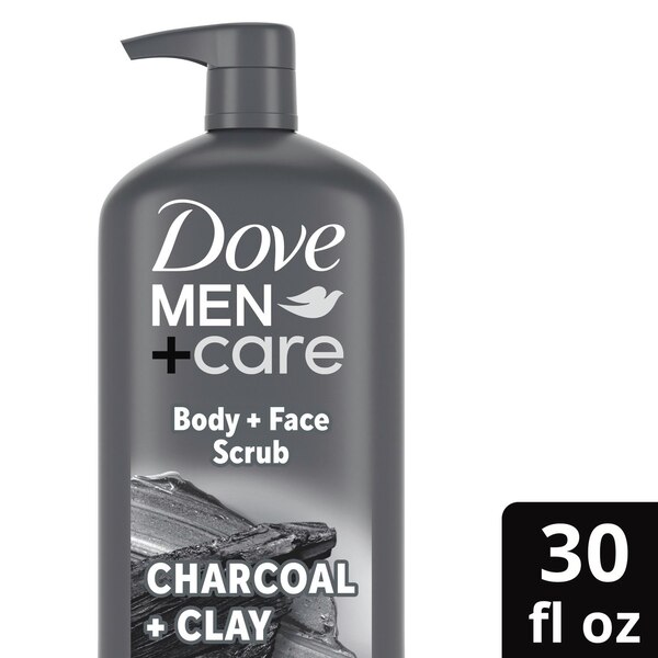 Dove Men+Care Body Wash, Purifying Charcoal + Clay, 30 OZ