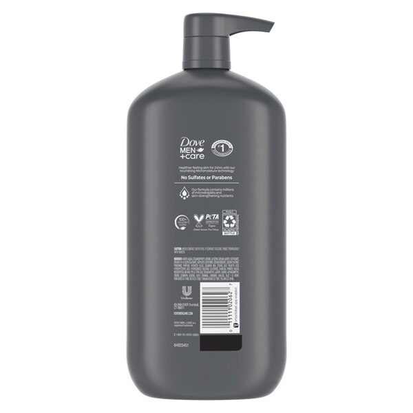 Dove Men+Care Body Wash, Purifying Charcoal + Clay, 30 OZ