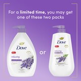 Dove MicroMoisture Relaxing Lavender Oil and Chamomile Body Wash Pump, 30.6 OZ, thumbnail image