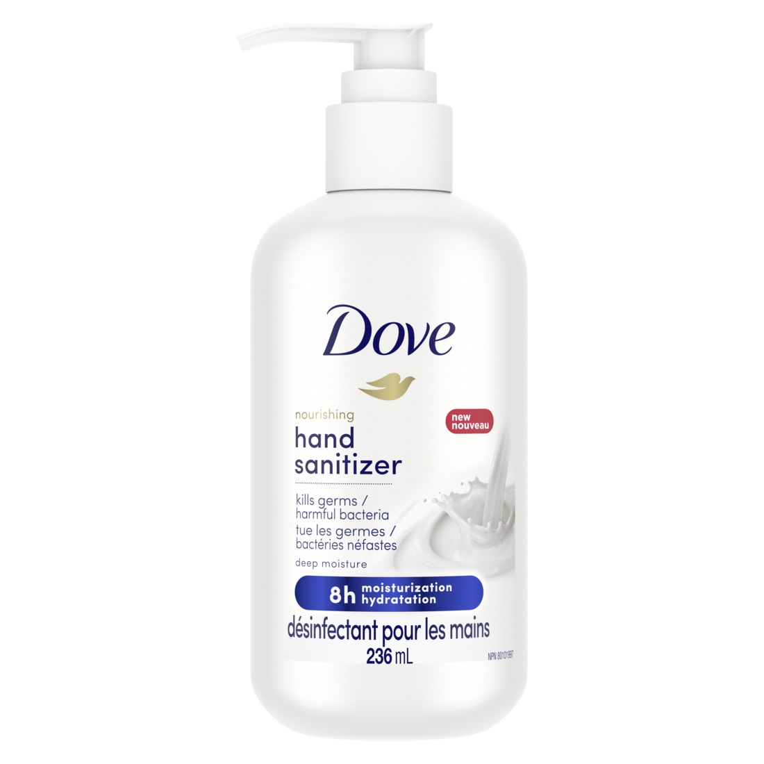 Dove Hand Sanitizer Deep Moisture, 8 OZ