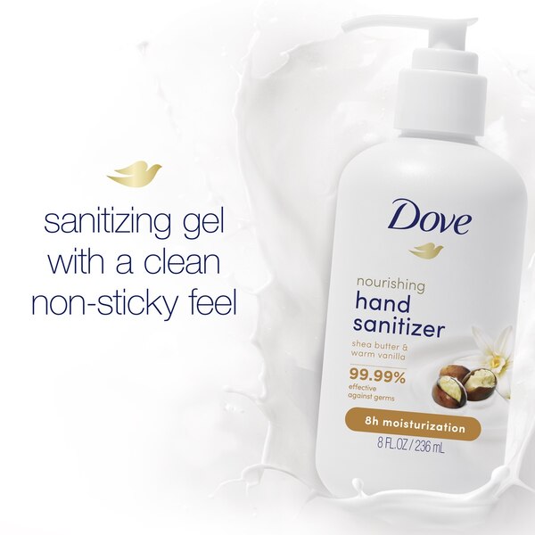 Dove Hand Sanitizer, 8 OZ