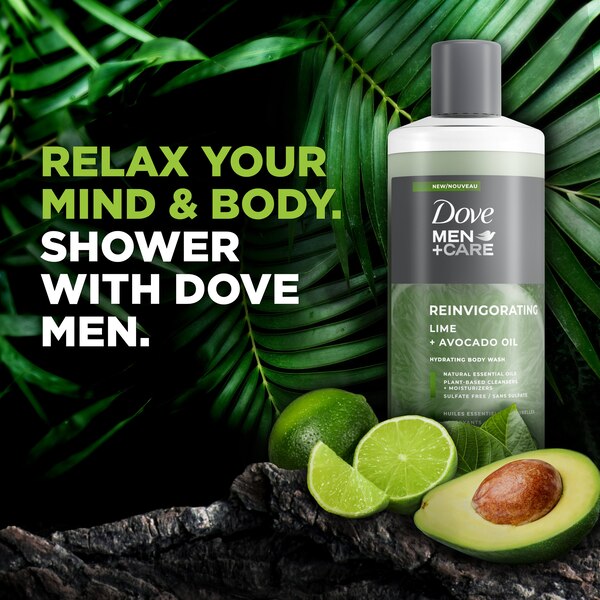 Dove Men+Care Hydrating Body Wash, 18 OZ