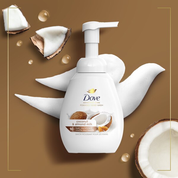 Dove Advanced Care Foaming Hand Wash, Coconut & Almond Milk, 10.1 oz