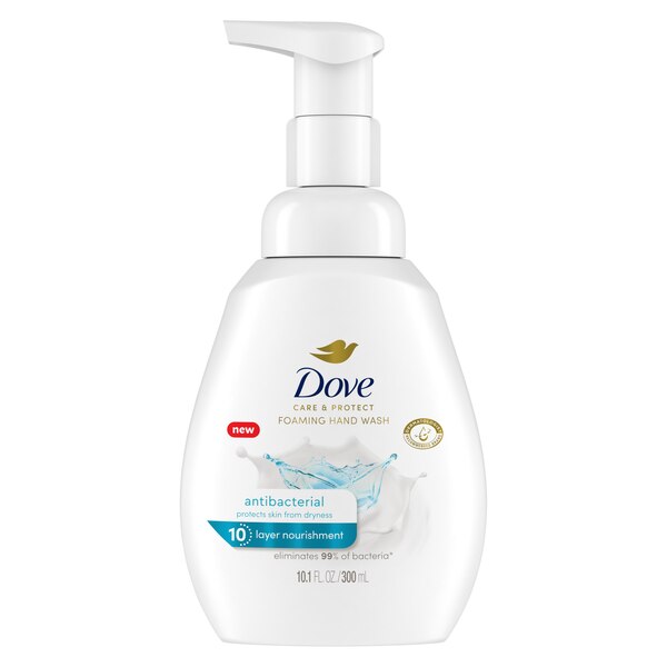Dove Care & Protect Antibacterial Foaming Hand Wash, 10.1 oz