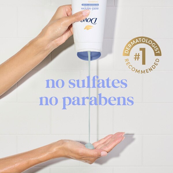 Dove Sulfate Free Anti-Stress Body Wash with Blue Chamomile and Oat Milk, 20 OZ