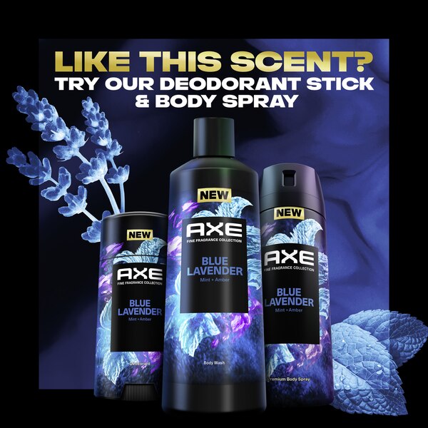 Axe Fine Fragrance Body Wash, Blue Lavendar, 18 OZ