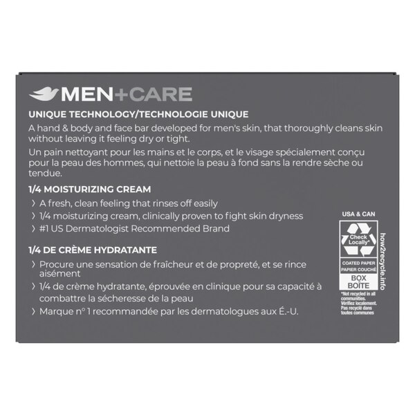 Dove Men + Care Bar Soap Blue Eucalyptus & Birch, 8CT