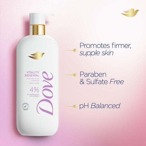 Dove Body Wash, Vitality Renewal, 18.5 oz 