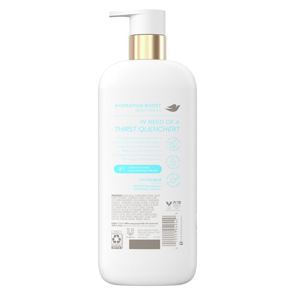 Dove Body Wash, Hydration Boost 18.5 oz 