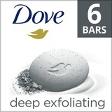 Dove Deep Exfoliating Beauty Bar Soap, 3.75 OZ, 6 Bars, thumbnail image