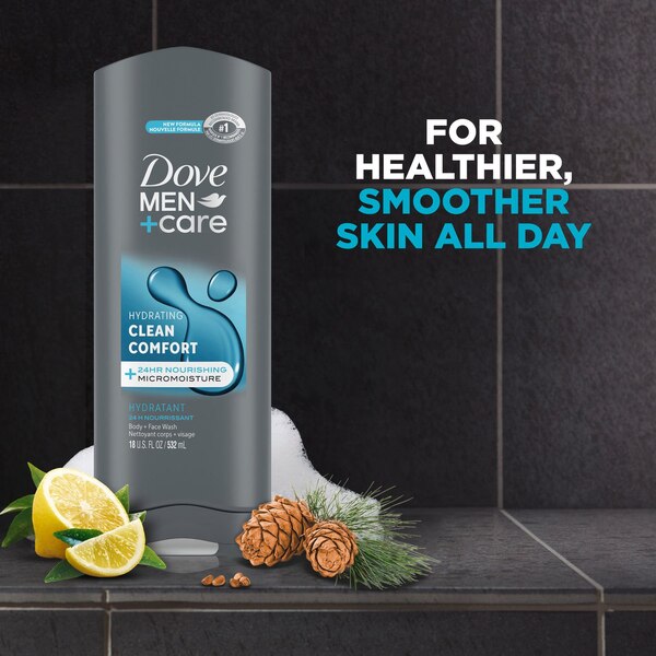Dove Men+Care Clean Comfort Body and Face Wash