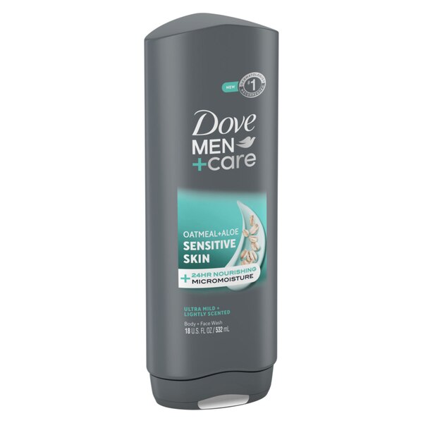 Dove Men +Care Sensitive Skin Body Wash, Oatmeal & Aloe