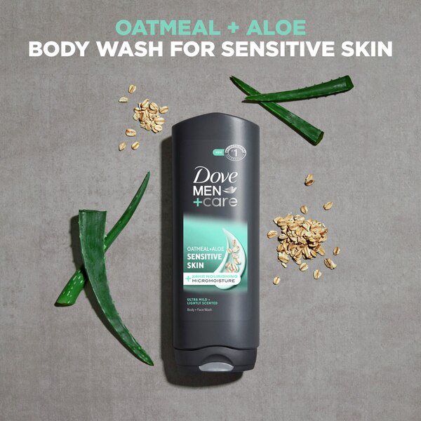 Dove Men +Care Sensitive Skin Body Wash, Oatmeal & Aloe