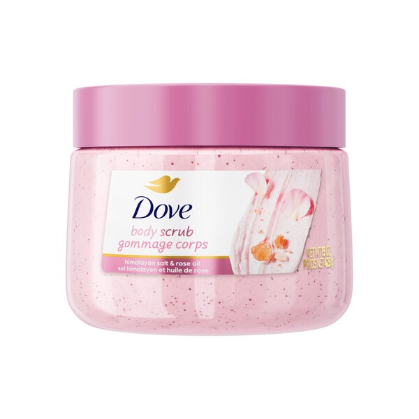 Dove Body Scrub, Himalayan Salt & Rose Oil