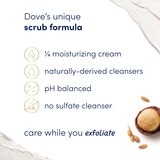 Dove Body Scrub,Crushed Macadamia + Rice Milk, thumbnail image