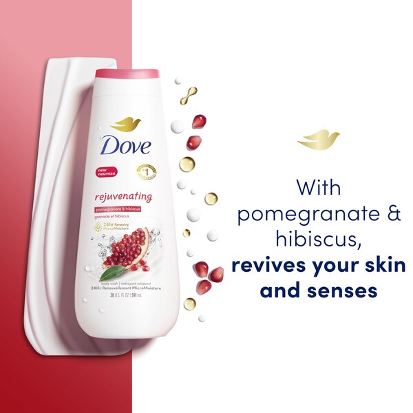 Dove go fresh - Gel de baño, 20 oz