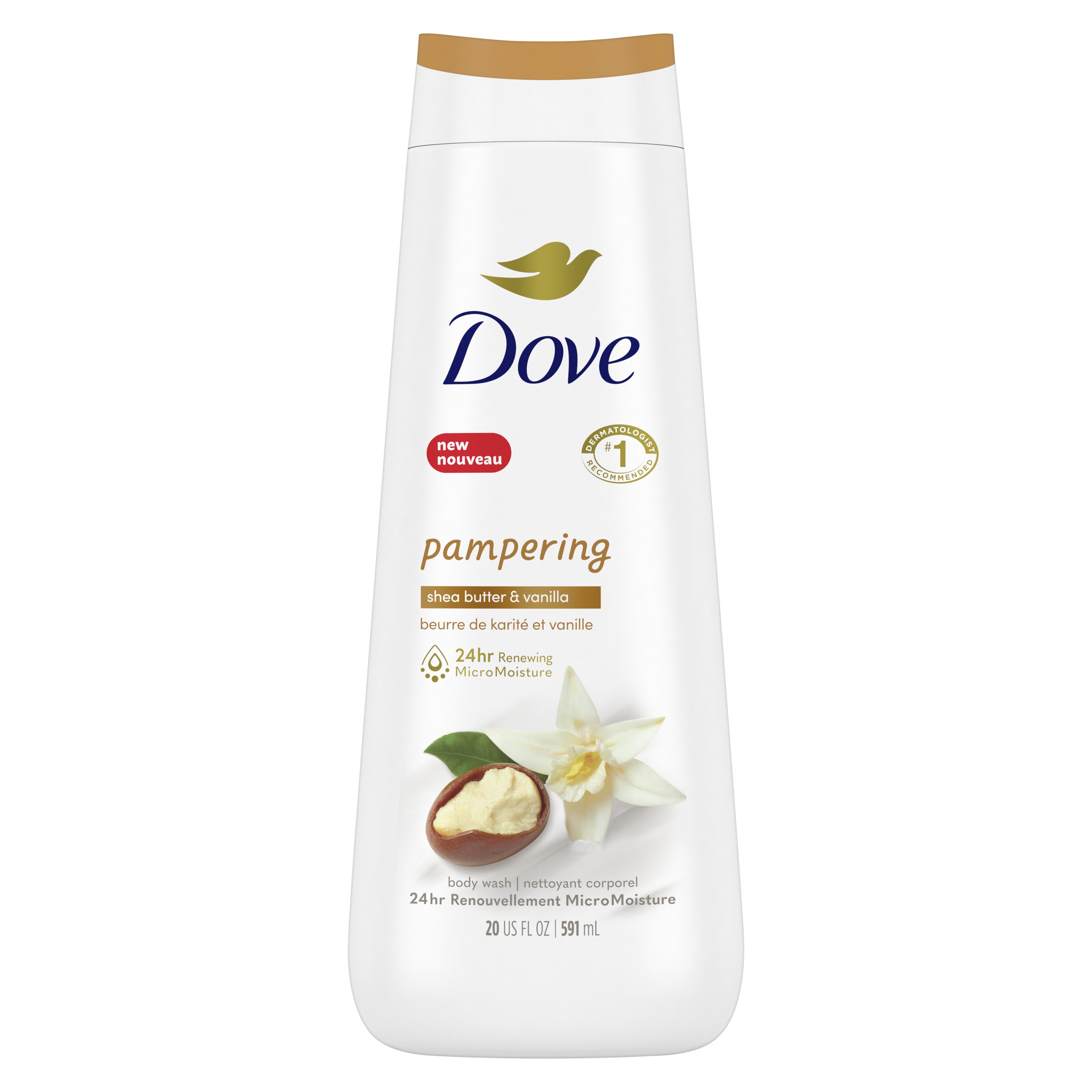 Dove Purely Pampering - Gel de baño, 20 oz