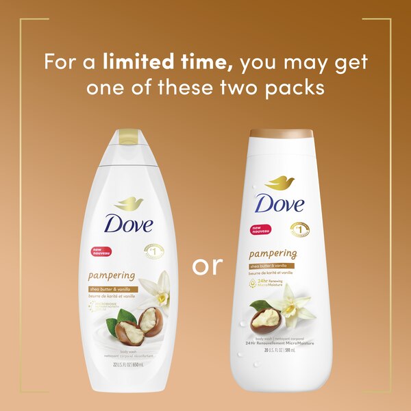 Dove Purely Pampering Body Wash, 20 OZ