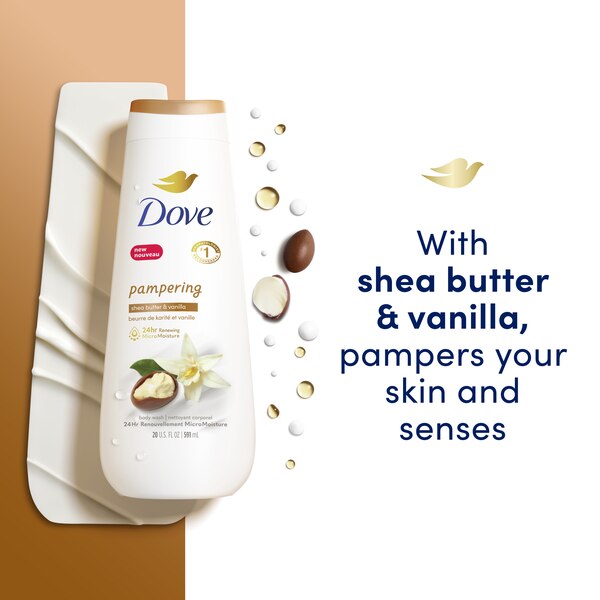 Dove Purely Pampering Body Wash, 20 OZ