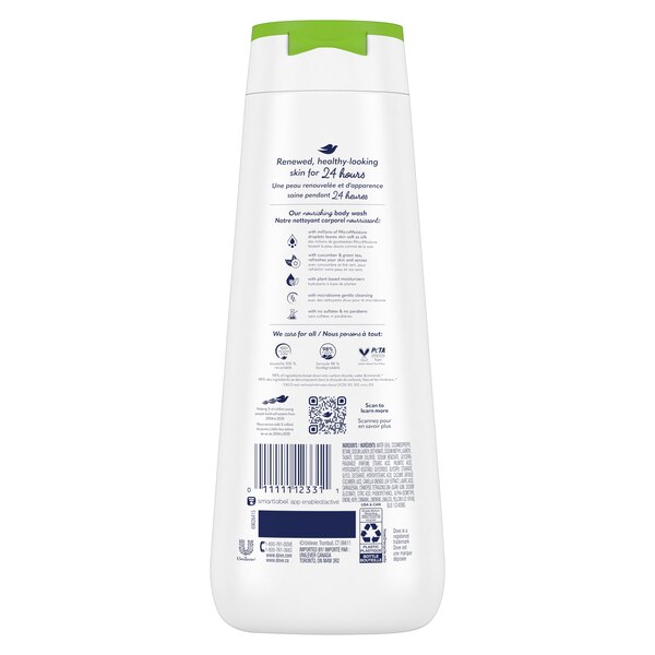 Dove go fresh Body Wash, 20 OZ
