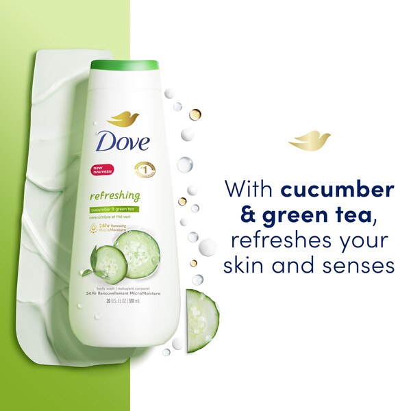 Dove go fresh Body Wash, 20 OZ