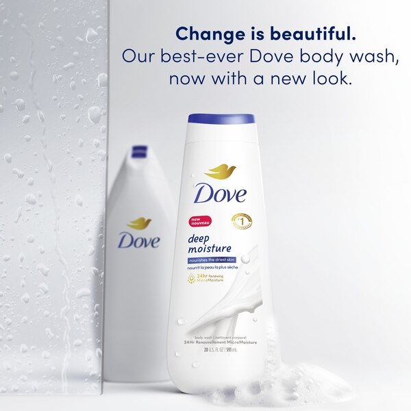 Dove Deep Moisture Body Wash For Dry Skin, 20 OZ