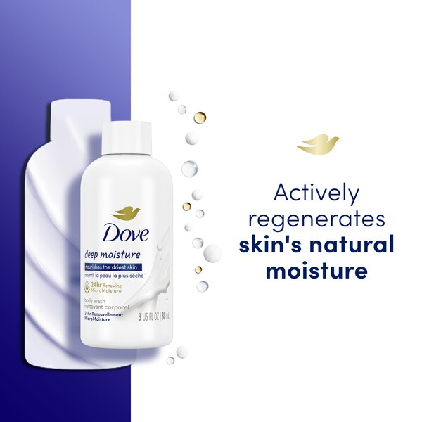 Dove MicroMoisture Body Wash, Travel Size, 3 OZ