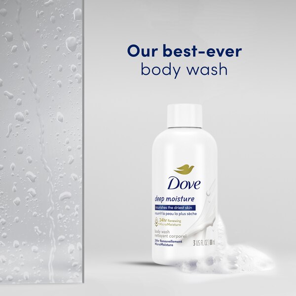 Dove MicroMoisture Body Wash, Travel Size, 3 OZ