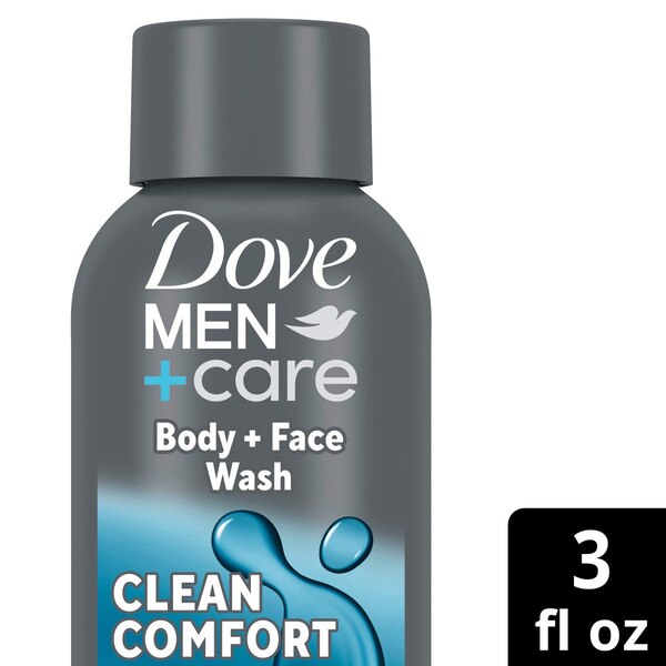 Dove Men + Care Refreshing 3 in 1 Body & Face Wash, Extra Fresh, 3 OZ