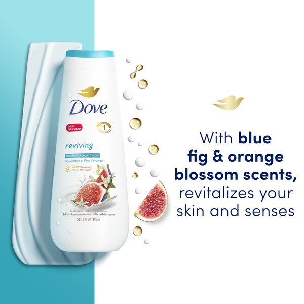 Dove go fresh - Gel de baño, 20 oz