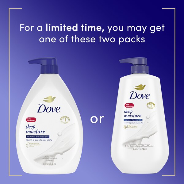 Dove Deep Moisture Body Wash, 30.6 OZ
