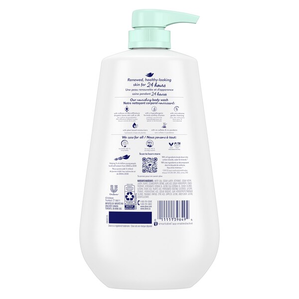 Dove Sensitive Skin Body Wash, 30.6 OZ With Pump