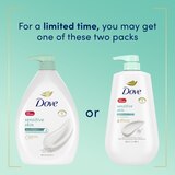 Dove Sensitive Skin Body Wash, 30.6 OZ With Pump, thumbnail image