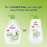 Dove Refreshing Cucumber and Green Tea Body Wash Pump, 30.6 OZ, thumbnail image