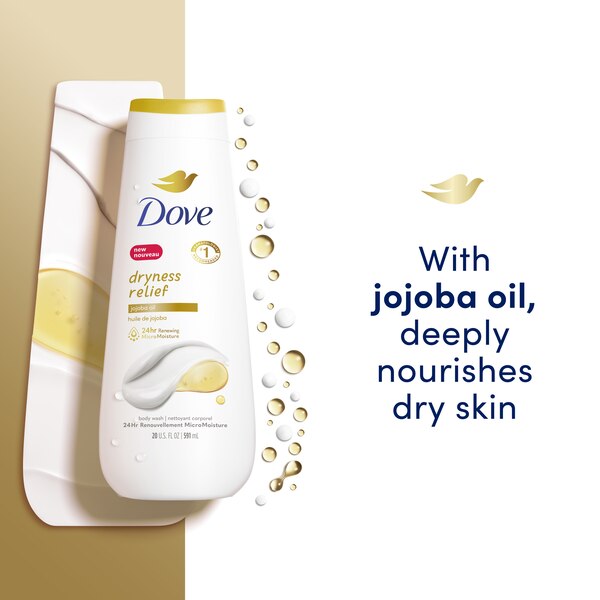 Dove Dry Oil Moisture Body Wash, 20 OZ