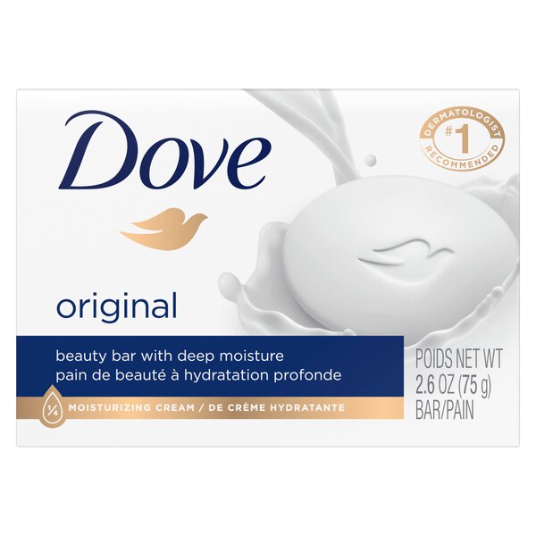 Dove White Beauty Bar, Travel Size, 2.6 OZ