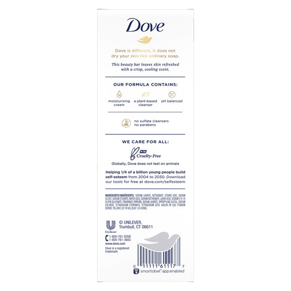 Dove go fresh Cucumber and Green Tea Beauty Bar, 4 OZ