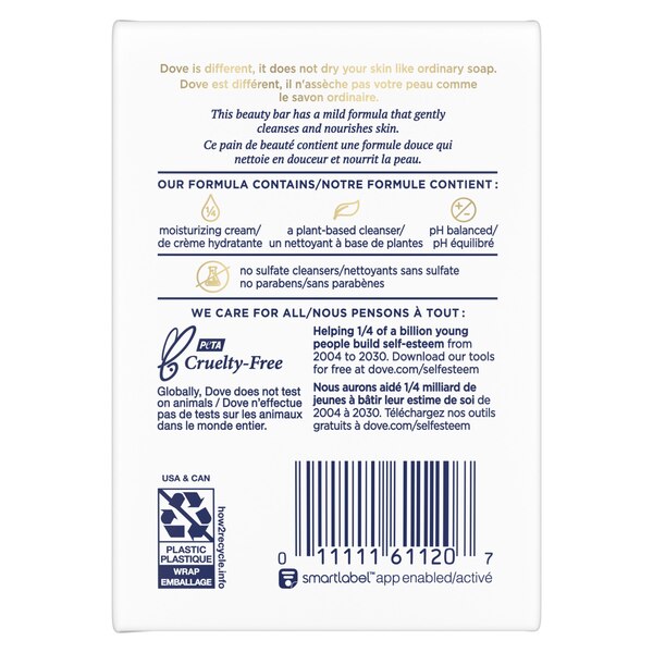 Dove Sensitive Skin Beauty Bar, 4 OZ