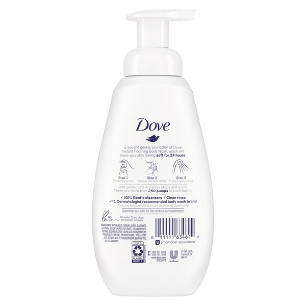 Dove Deep Moisture Shower Foam, 13.5 OZ